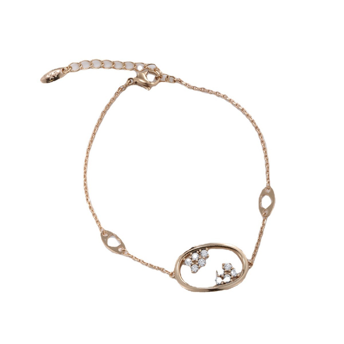 Xusing joyería simple geométrica oval pulsera de moda al por mayor joyería europea y americana personalidad nicho temperamento pulsera para mujeres