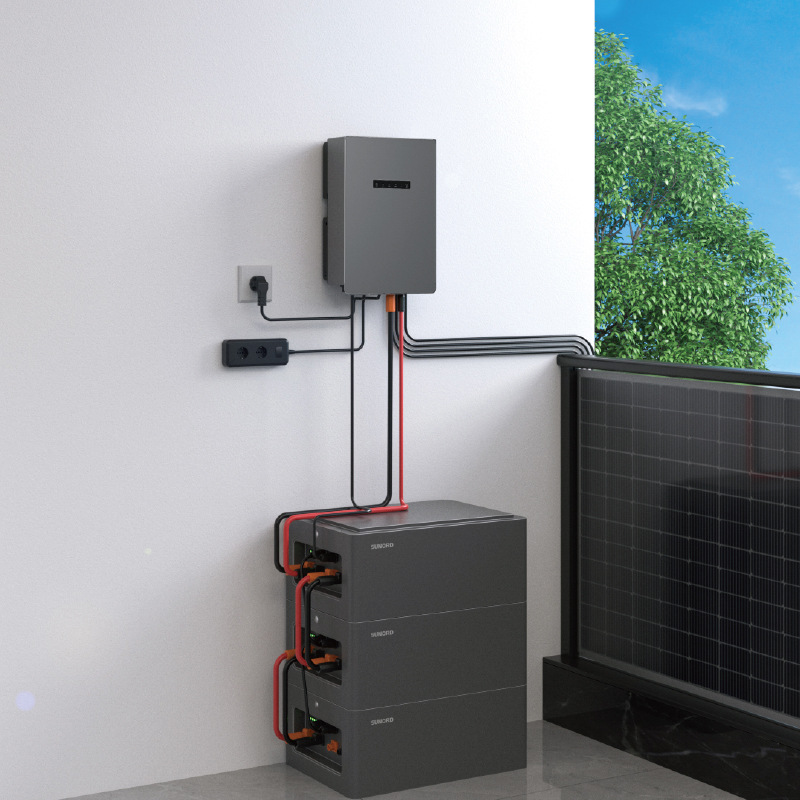 阳台光伏太阳能储能发电系统 2400W智能离并网并行 2.5kwh可堆叠