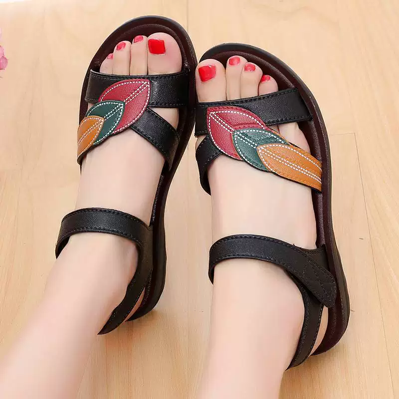 Summer non-slip comfortable sandals, soft sole, for middle age