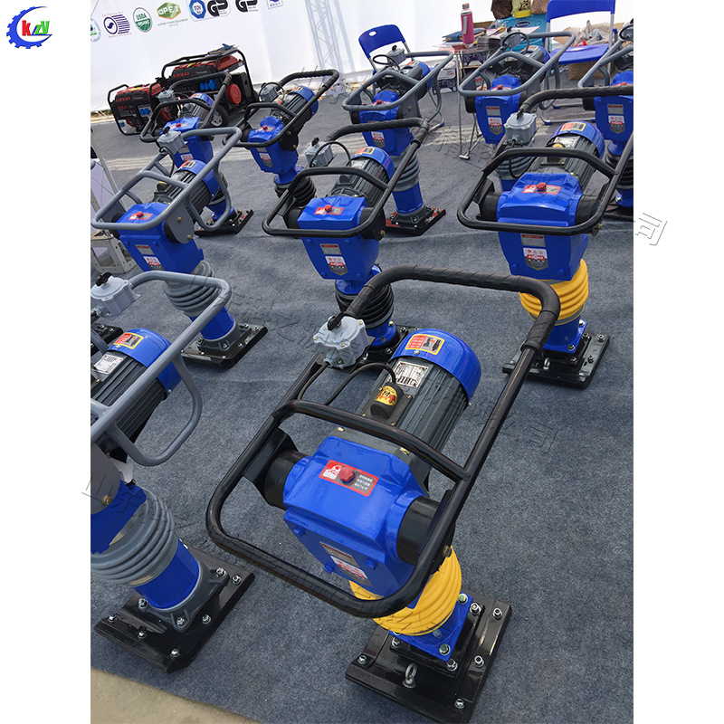 沥青混凝土路面压实机 手扶式建筑工地汽油冲击夯 电动冲击夯