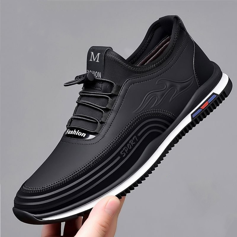 Nuevos zapatos de cuero casuales para hombres, zapatos de conducción de suela blanda para hombres, zapatos transpirables de suela blanda y resistentes al desgaste, zapatos de cuero suave, zapatos de todo fósforo de moda al por mayor