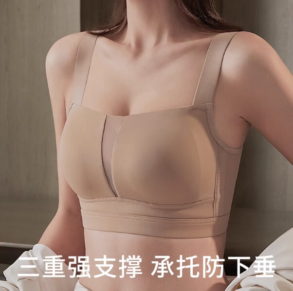 Large Bust Minimizing Anti-Sagging Bra Without Underwire, Plus Size Seamless Adjustable Beauty Back Bra, Anti-Sagging Side Breast Collection Bra