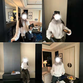 2025新款可可暖冬咩咩'大毛领短款环葆羊羔毛保暖外套女装冬 代发