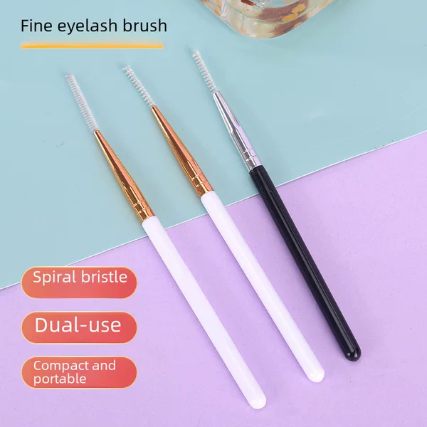Multifunctional Grafting Eyelash Brush with Transparent Dust Cover, Portable Eyelash Grooming Eyebrow Spiral Eyelash Curling Brush