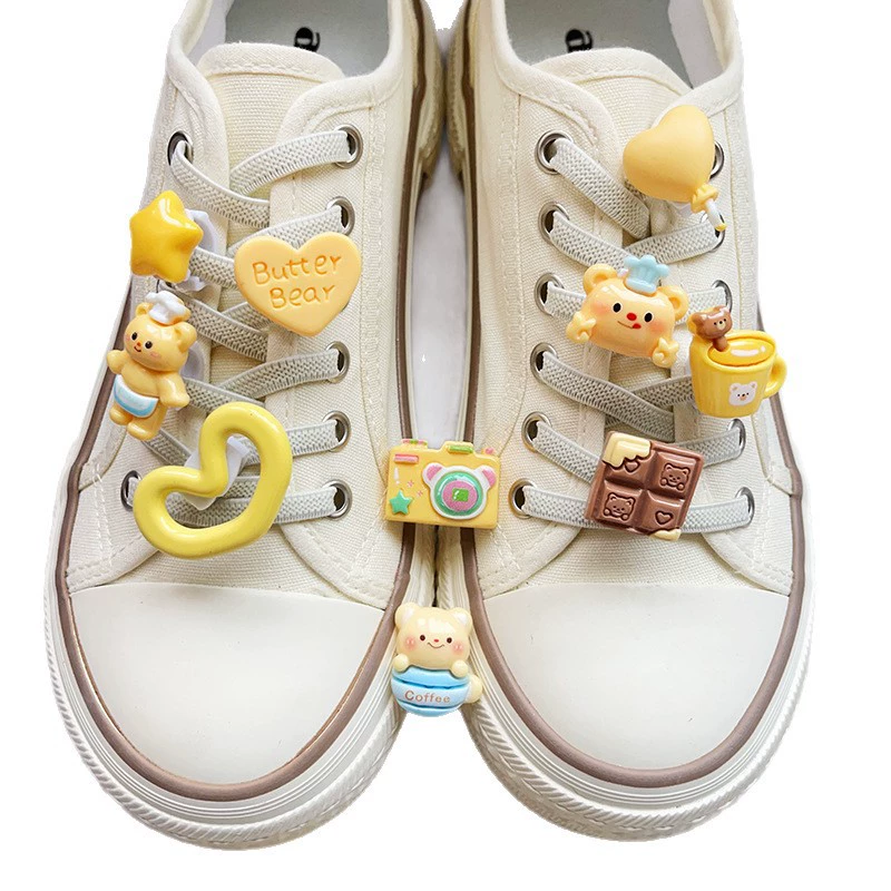 Nike Air Force 1, cartoon oil, шнурок пряжка, милый аксессуар, аксессуары, пряжка для обуви, с маленькими медведями