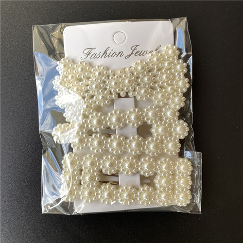 Factory direct sales of pearls in various patterns, BB clip hairpins, side clips, one dollar and two dollar stores, head accessories supply