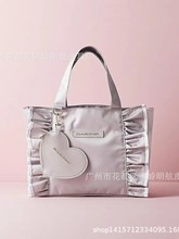 日系新款杂志附录包小众设计托特包荷叶边大容量手提袋