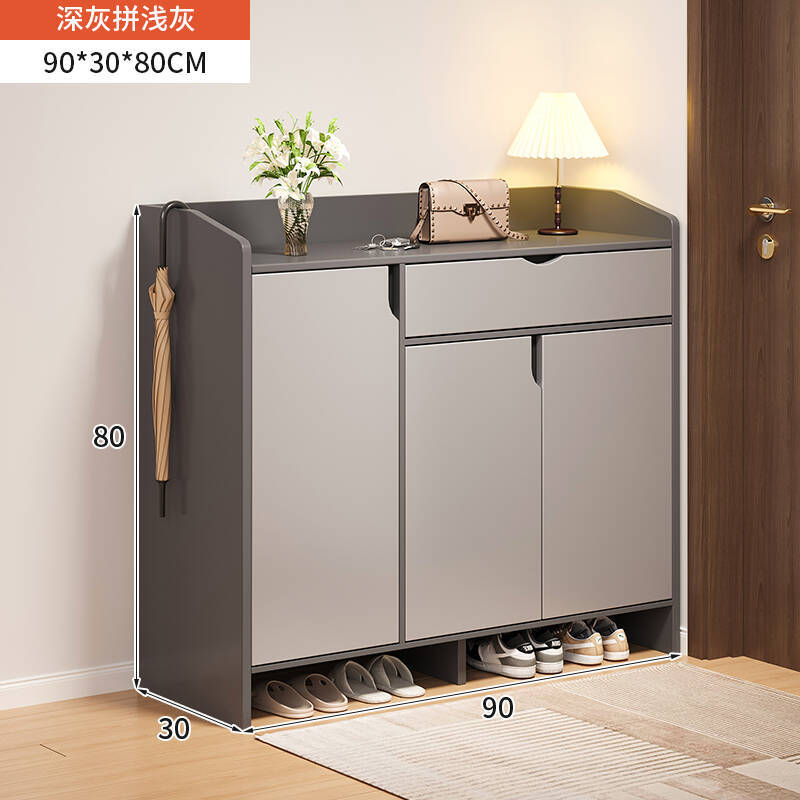 Gabinete de zapatos doméstico simple puerta de almacenamiento integrado gabinete corredor de entrada de casa de alquiler portal gabinete de zapatos de gran capacidad rack de zapatos