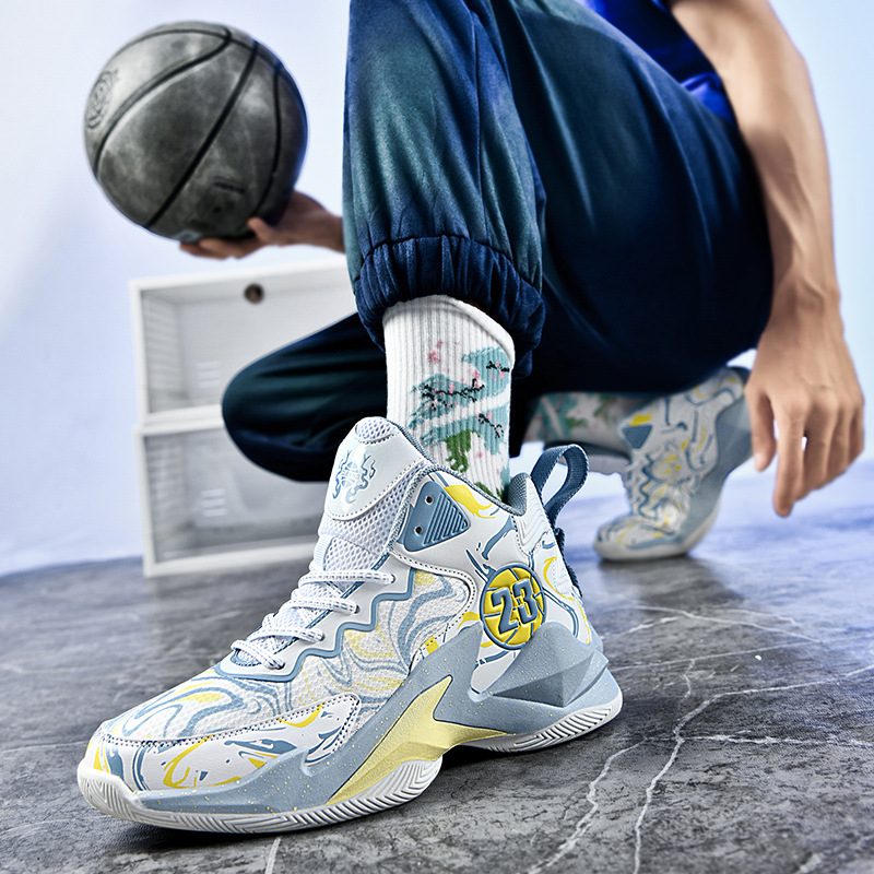 Chaussures baskets nouvelles chaussures de basket-ball garçons chaussures de course CuHK enfants chaussures de sport étudiant_voghion.com