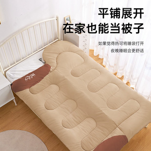Sleeping Bag Adult Outdoor Camping Adult Winter Thickened Cold-proof Quilt Dual-purpose Office Double Person
