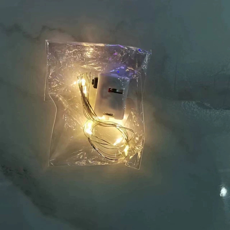 Световая гирлянда трехфункциональный свет из медной проволоки струнный светильник светодиодный медный провод Подарочная коробка декоративная световая Кнопка световая гирлянда мигающий свет цветной свет