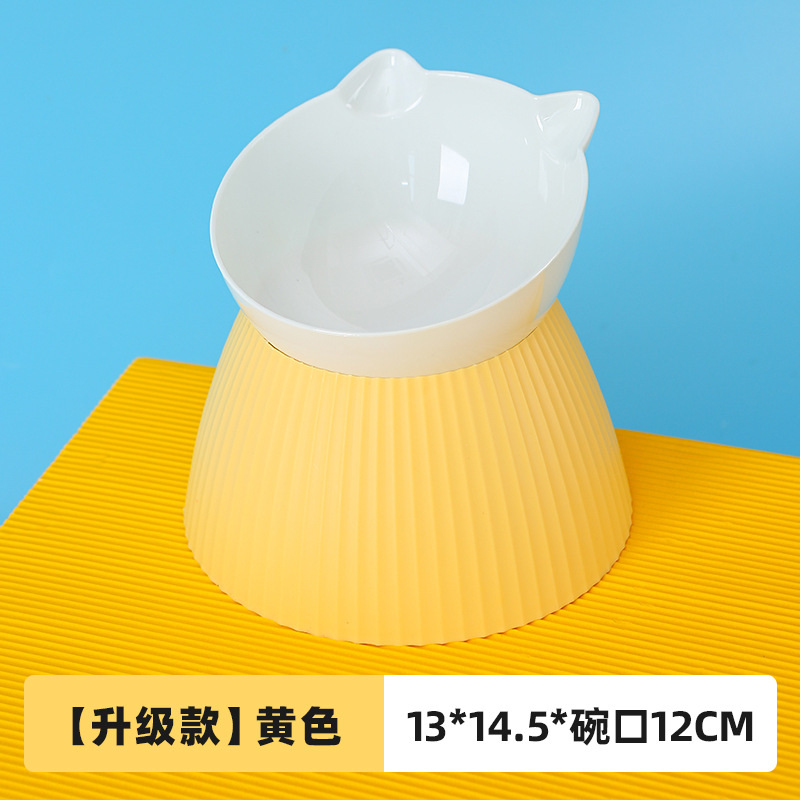 Cuenco para gatos, cuenco para mascotas con protección de cuello inclinado, cuenco para comida para perros antigolpes, cuenco alto para mascotas de estilo nórdico, transfronterizo