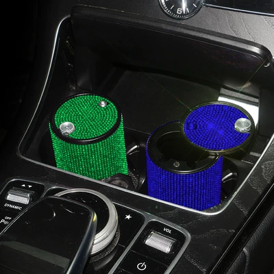 Car ashtray, Metal Aluminum Alloy Flame-Retardant Ashtray