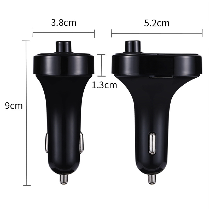 Southeast Asia Cross-Border Independent Station Manufacturer Supply Wireless Car Bluetooth Adapter Hands-Free Call U Disk/Tf Card Broadcast