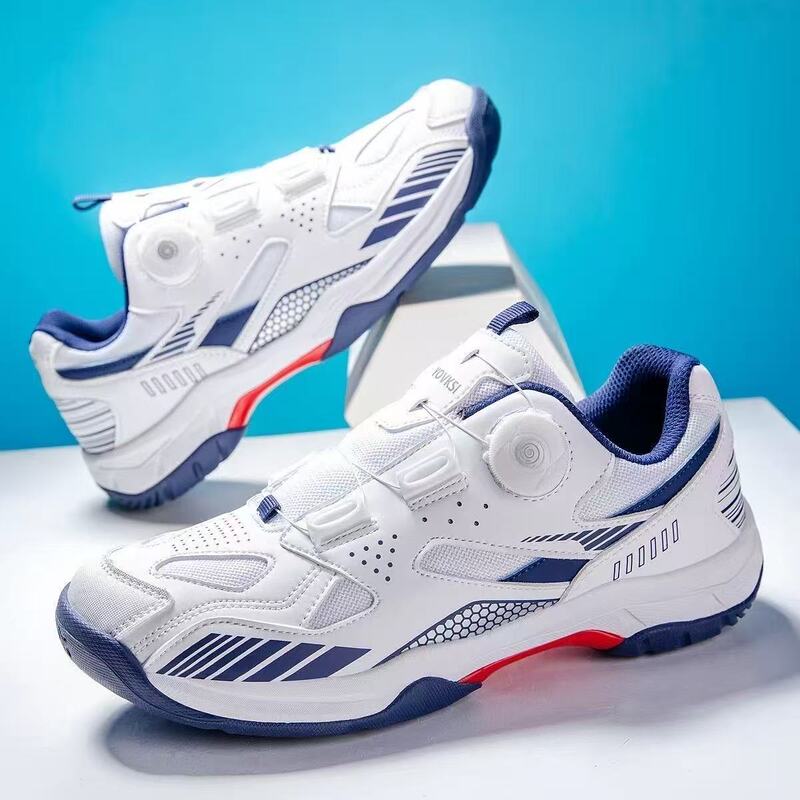 Exported to Japan, Rotating Buckle Badminton Shoes for Men and Women, Professional Table Tennis and Tennis Shoes for Middle School Students, Ultra-Light Fourth Generation