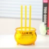 Yellow Incense burner, 1 pieces