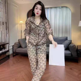 欧洲站时尚穿搭运动套装春季新款拉链开衫拼色宽松长袖两件套女装