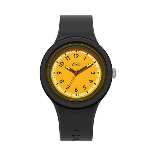 ZGO Zhenggang watch female primary and secondary school students ins fashion high-looking white jelly pointer quartz watch for boys and children