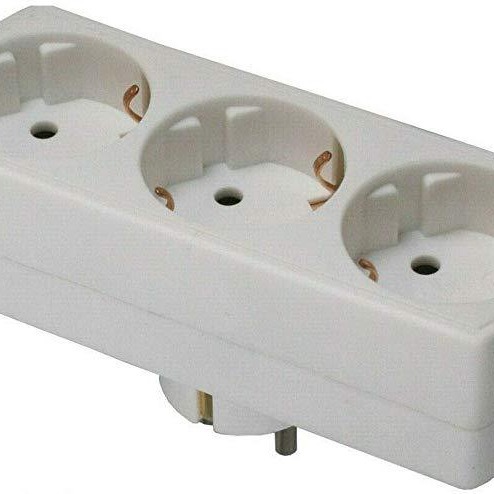 欧式一转三 欧规三位插座转韩国转换插座 欧标3圆孔转换器德式