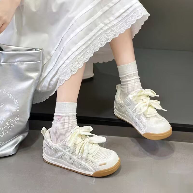 クロスボーダー厚底メッシュフォレストシューズ女性のための 2025 夏の新しい外国貿易卸売ドイツトレーニングシューズカジュアルスポーツお父さん靴|undefined