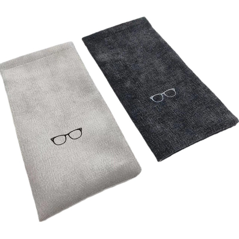 Bolsa de gafas de sol bolsa de almacenamiento PU cordón bolsillo metralla bolsa de gafas Negro cierre automático bolsa de ojos