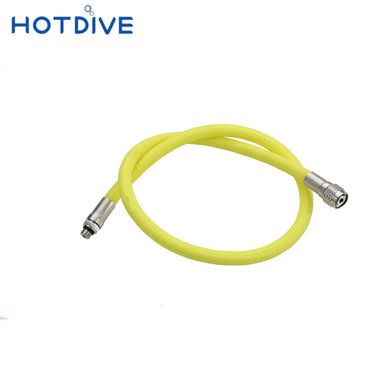 Hotdive buceo cabeza secundaria regulador de respiración tubo de baja presión BCD chaleco inflable tubo de presión media triple presión