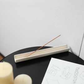 日式线香创意陶瓷香插底座香座香炉 沉香檀香室内熏香炉家用摆件