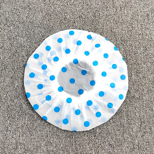 Yiwu Manufacturer Fruits Thick Non-disposable Waterproof Dotted PVC Adult Bath Cap Oil-proof Bath Cap