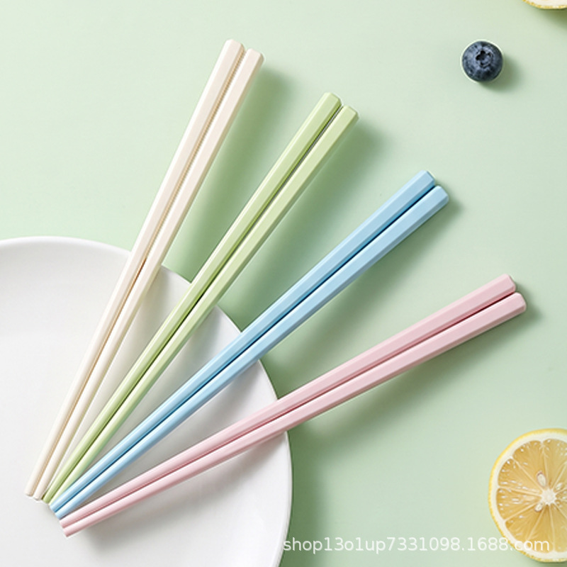 Alloy chopsticks, one pair per person, household use, drop-resistant, children's learning chopsticks, mold-resistant, wholesale gift chopsticks