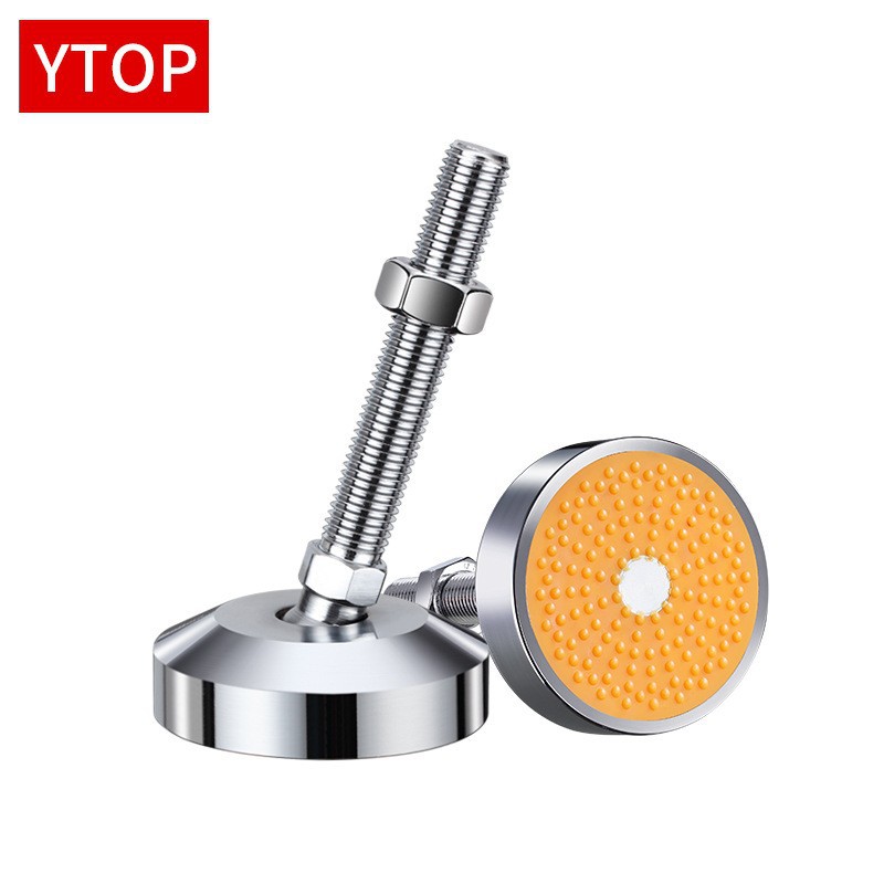 碳钢重型万向转向m20脚杯工业机械实心调节脚电镀水平支撑地脚