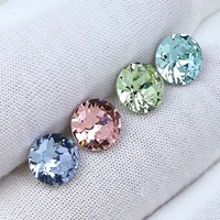 Dongzhou Crystal 14MM круглые острые бриллианты DIY ювелирные аксессуары для ожерелья браслет стеклянные бриллианты ультра-вспышка стразы оптом