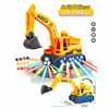 Electric gift box, universal rotating car, excavator, lightweight music toy with light, children's clothing, fire truck
