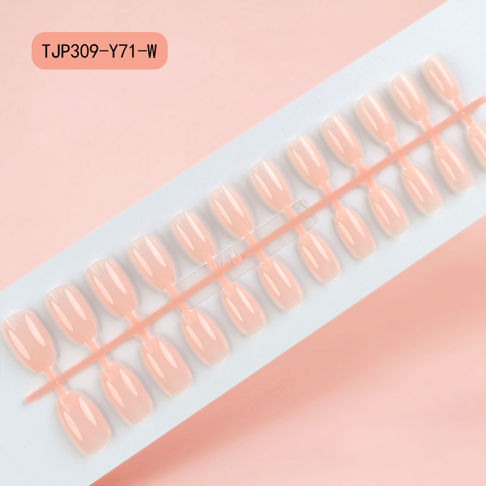 Parche de uñas postizas trapezoidales de ballet largo sin aceite