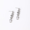 Retro fashionable earrings with tassels, European style, internet celebrity, wholesale