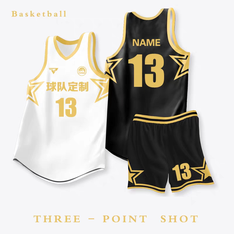 American basketball uniform suit Guangdong team jersey training team uniform men's and women's training vest