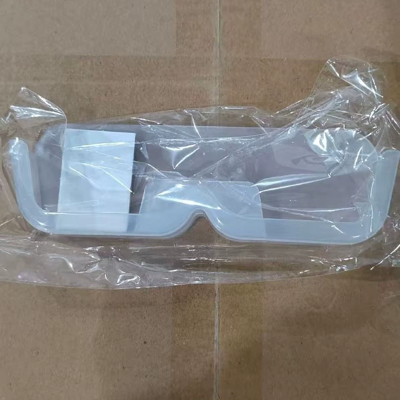 Подставка для очков, настенная, ПП-пластик, компактная 17.5×3.5×5.8 см, микроз прозрачный вариант