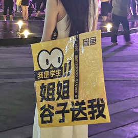 大容量手提购物袋定制小红书网红PP塑料编织袋广告覆膜防水蛇皮袋
