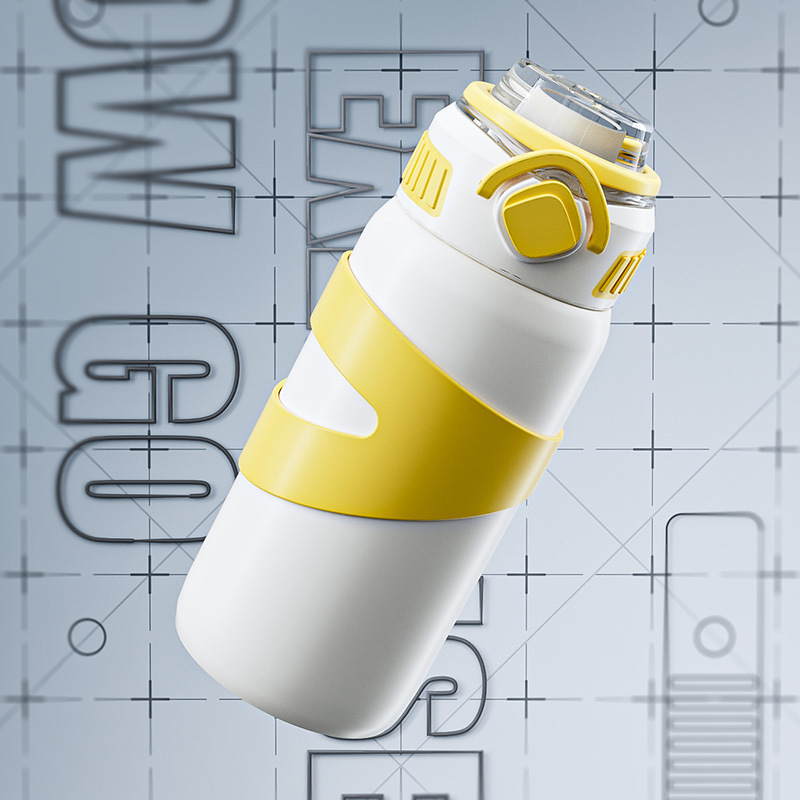 保温杯316食品级不锈钢吸管杯儿童女生运动水杯保冷水壶杯子