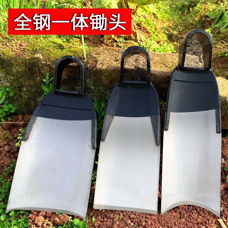老式月牙锄头弹簧钢锋利锄头翻地松土种菜挖地挖笋农用锄头工具