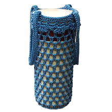 手工编织袋子保温杯玻璃防烫儿童水壶套隔热水杯保护套通用带提绳