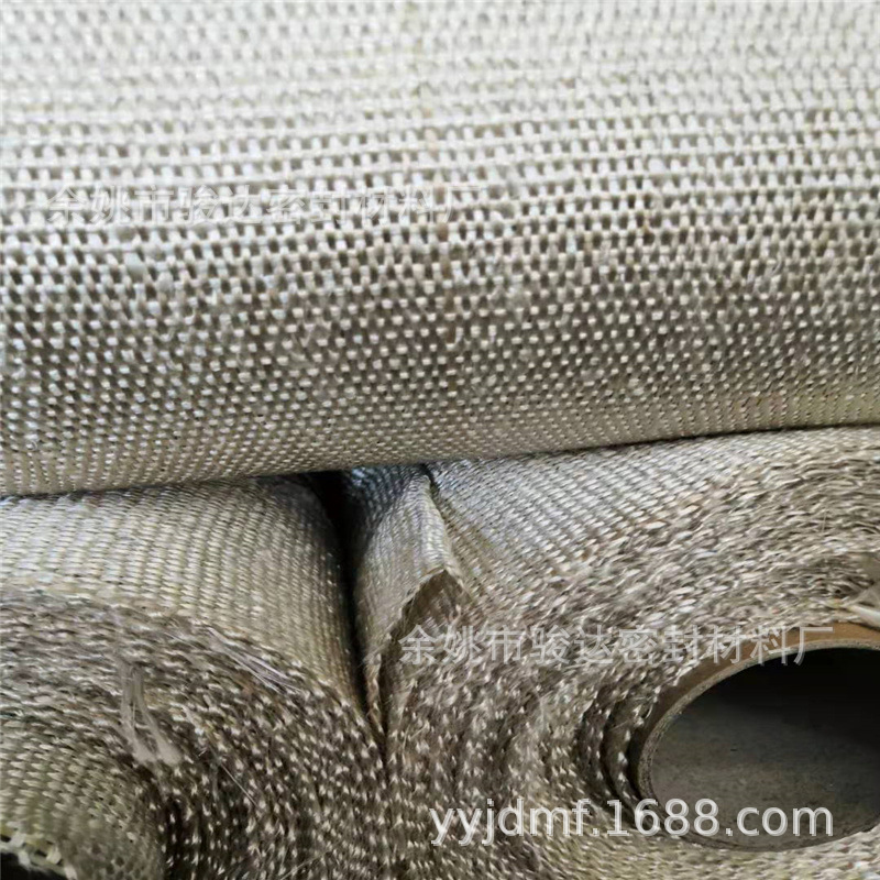 耐高温石棉绳 密封方绳 油浸盘根绳  陶瓷纤维绳  3mm石棉布