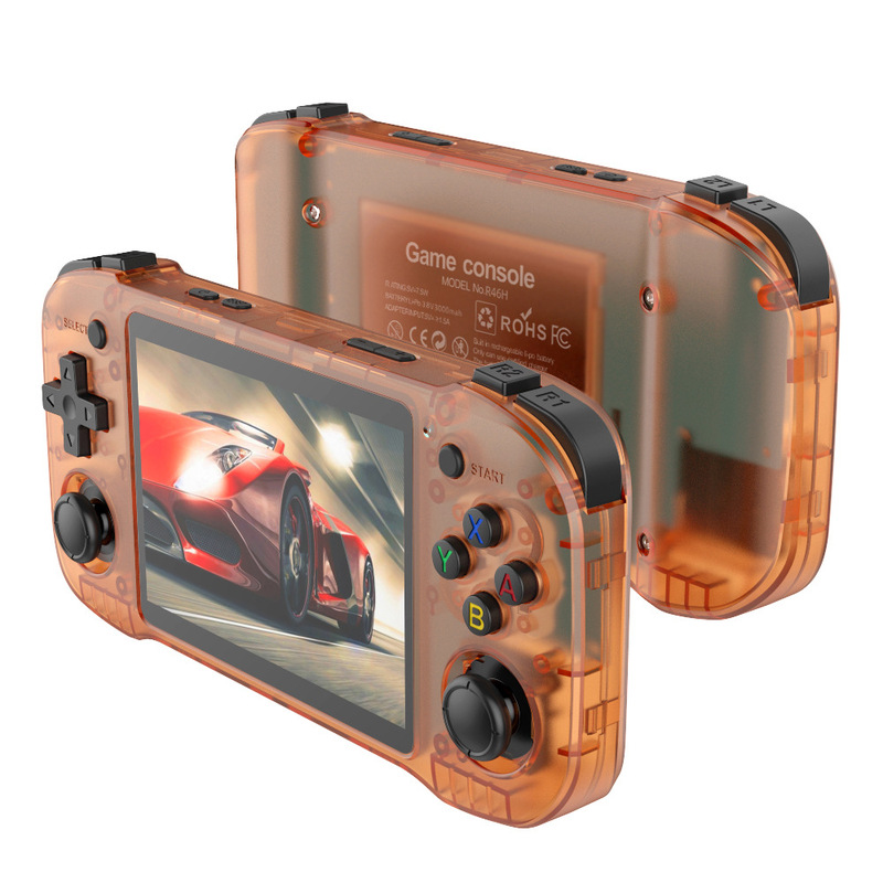 跨境新品R46H掌上游戏机正版ARKOS开源4.2寸高清大屏PSP横版掌机|undefined
