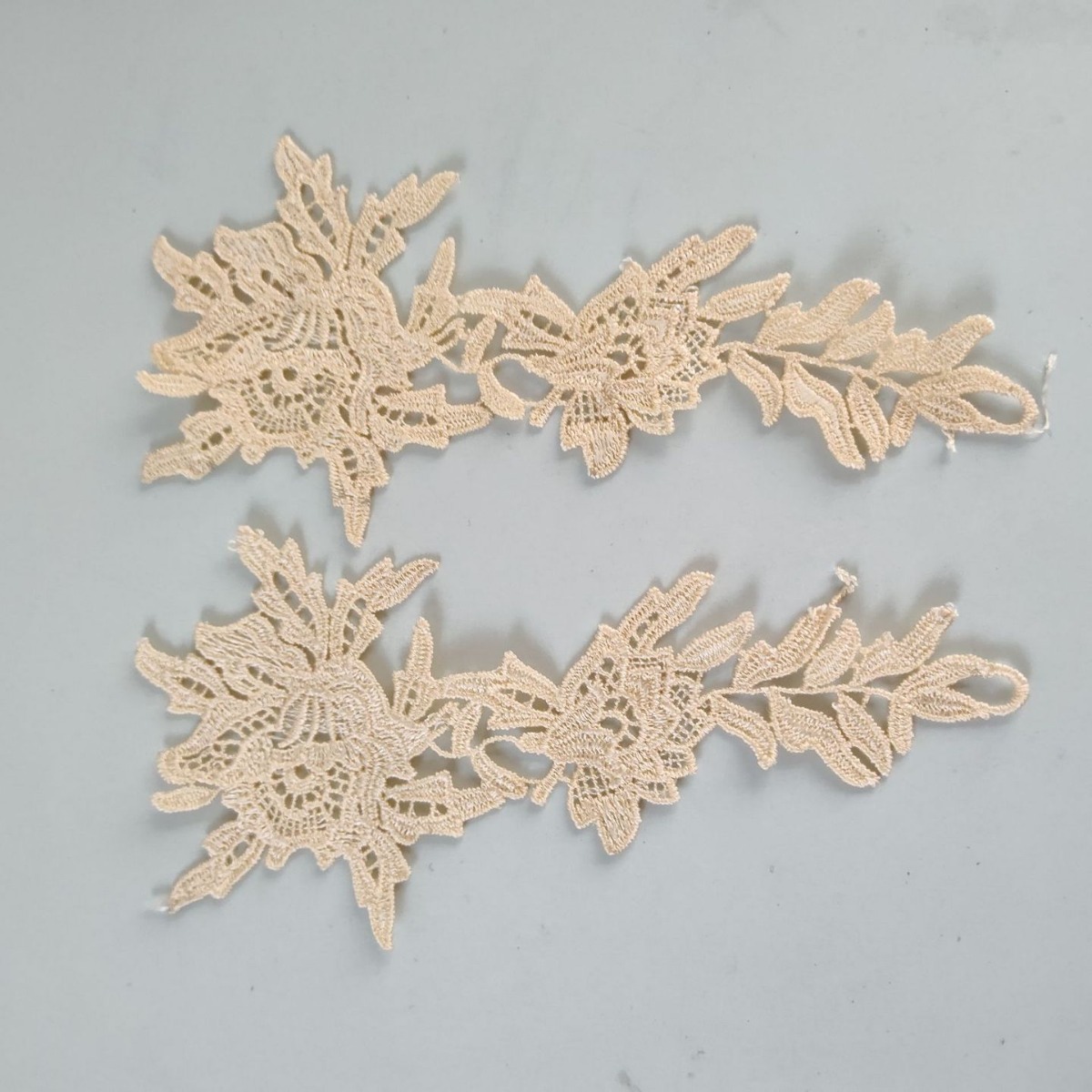 水溶刺绣对花服装辅料肤色diy针织挂带配饰批发