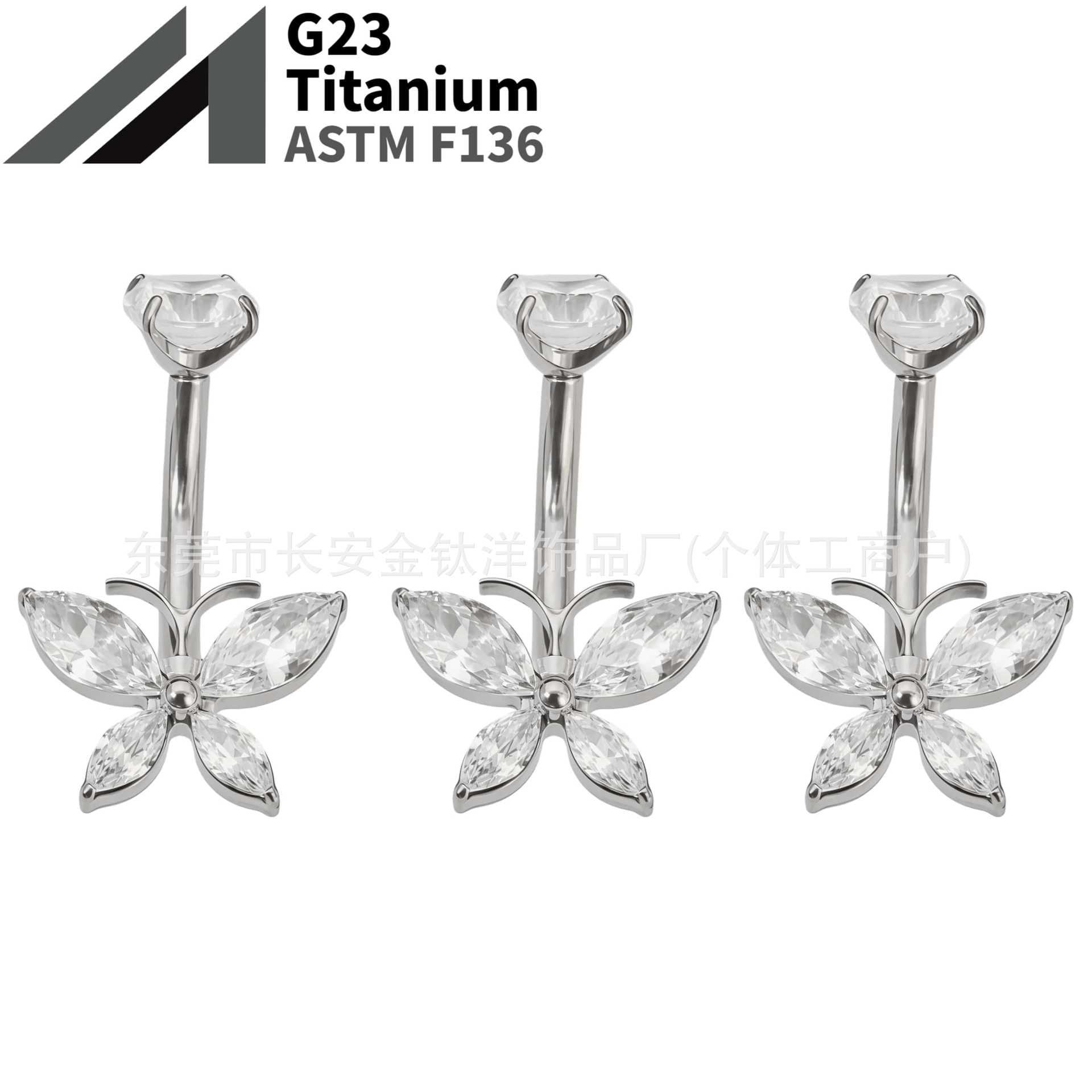 16G labret stud size and finish detail