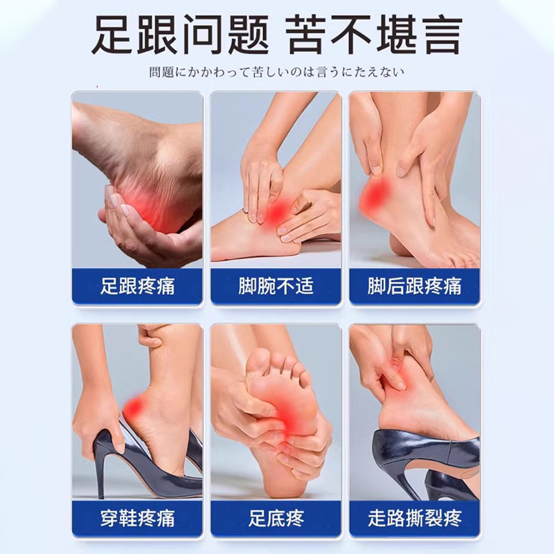 長年研究開発された薬用かかとの痛み、足底筋膜炎、骨棘痛、かかとの痛み、かかとパッチ、専用鎮痛パッチ|undefined