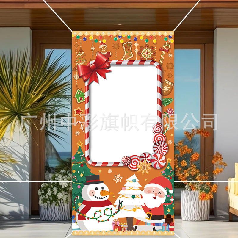 Cross-Border 2D Christmas Party Photo Frame Decoration, Home Decoration Props, Atmosphere-Creating Christmas Photo Banner Cross-Border 2D Christmas Party Photo Frame Decoration, Home Decoration Props, Atmosphere-Creating Christmas Photo Banner