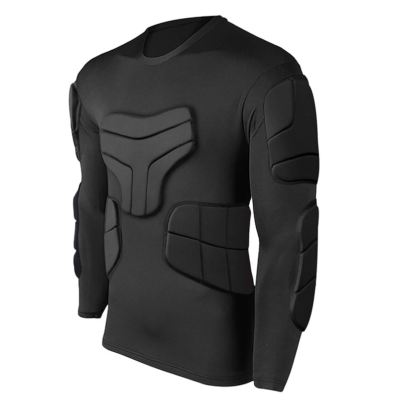 棒球垒球加厚长袖护肩护胸护腰足球橄榄球跑酷极限滑板冰球护具服