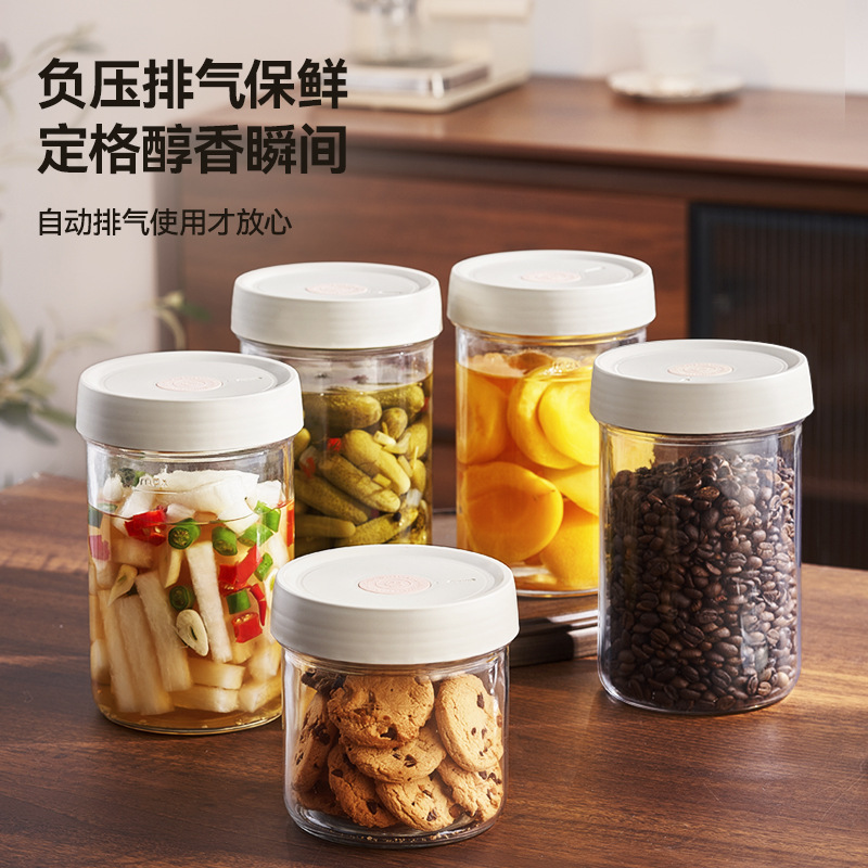 Household Sealed Pickle Jar, Wine Pickle Jar, Automatic Exhaust Pickle Jar, Large Multi-Purpose Sealed Storage Jar