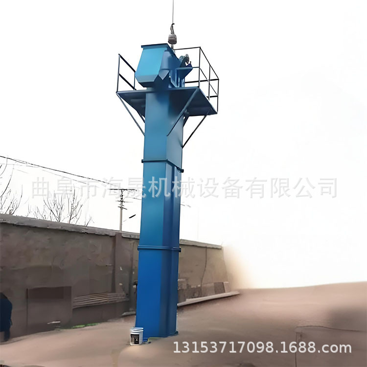 小麦挖斗入仓喂料机 加工粉尘垂直输送机 石灰石粉斗式提升机