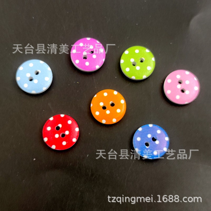 15mm fondo blanco pintado a cuadros, lunares, rayas botones hermosa decoración de los niños artesanías 100 unidades un paquete